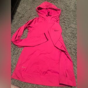 Nike Women's Hot Pink Long-Sleeve Hoodie